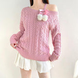 Poshoot Christmas Thanksgiving Gifts  Coquette Cut-Out Knit Sweater