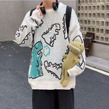 Poshoot Christmas Thanksgiving Gifts  Dinosaur Knitted Sweater