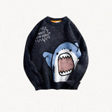 Poshoot Christmas Thanksgiving Gifts  Funny Shark Knitted Sweater