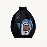 Poshoot Christmas Thanksgiving Gifts  Funny Shark Knitted Sweater