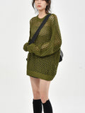 Poshoot Christmas Thanksgiving Gifts  Grunge Crochet Knit Sweater