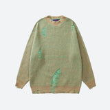 Poshoot Christmas Thanksgiving Gifts  Grunge Distressed Knitted Sweater