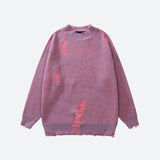 Poshoot Christmas Thanksgiving Gifts  Grunge Distressed Knitted Sweater