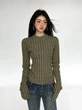 Poshoot Christmas Thanksgiving Gifts  Grunge Slim Fit Sweater