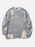 Poshoot Christmas Thanksgiving Gifts  Grunge Tasseled Distressed Sweater