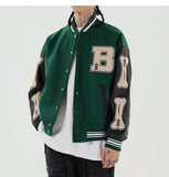 Poshoot Varsity Lettering Embroidery Jacket