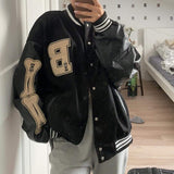 Poshoot Varsity Lettering Embroidery Jacket