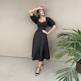 Poshoot Felix Puff Sleeves Dress