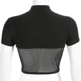 Poshoot Moira Mesh Crop Top