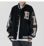 Poshoot Varsity Lettering Embroidery Jacket