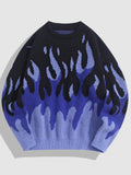 Poshoot Christmas Thanksgiving Gifts  Indie Flame Knitted Sweater