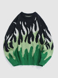 Poshoot Christmas Thanksgiving Gifts  Indie Flame Knitted Sweater