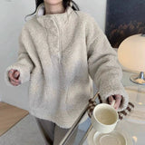 Poshoot Jessica Oversize Fur Sweatshirt