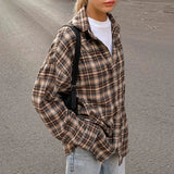 Poshoot Julia Oversize Plaid Shirt