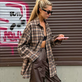 Poshoot Julia Oversize Plaid Shirt