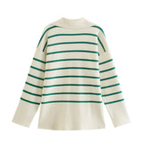 Poshoot Montae Striped Oversize Sweater