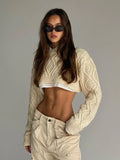 Poshoot Nevio Knitted Crop Sweater