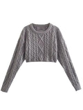 Poshoot Nisan Knitted Crop Sweater