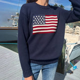 Poshoot Mable American Flag Sweater