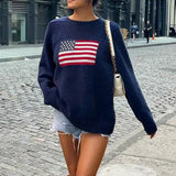 Poshoot Mable American Flag Sweater