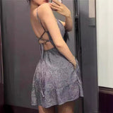 summer outfits inspo 2024 Summer New Small Seagull with Chest Pad Sexy Sling Dress Backless Strap Suspender Dress for Women