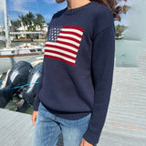 Poshoot Mable American Flag Sweater