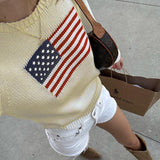 Poshoot Mable American Flag Sweater