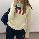 Poshoot Mable American Flag Sweater