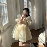 Poshoot indie dress to impress French Retro Court Style Fairy Dress Women's Elegant Sweet Birthday Party Dress Organza Pettiskirt