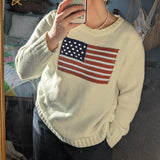 Poshoot Mable American Flag Sweater