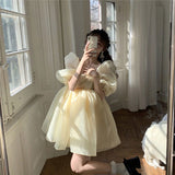 Poshoot indie dress to impress French Retro Court Style Fairy Dress Women's Elegant Sweet Birthday Party Dress Organza Pettiskirt