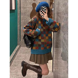 sweater Early Autumn French Style Retro Fried Street Small Lazy Sweater Two-Piece Suit Women's Autumn and Winter Western Style Pleated Short Skirt