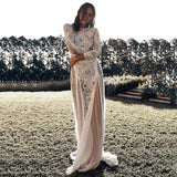 detective vs suspect dress to impress 2024 Spring New Women's Ladies Banquet Wedding Dress round Neck Long Sleeve Printed Backless Lace Dress