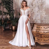 Poshoot crystal fascination dress to impress 2024 New Wedding Dress Wi Sexy Lace Slit Evening Dress Long Dress