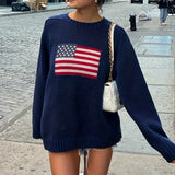 Poshoot Mable American Flag Sweater