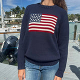 Poshoot Mable American Flag Sweater