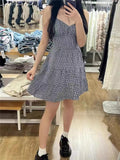 summer outfits inspo 2024 Summer New Small Seagull with Chest Pad Sexy Sling Dress Backless Strap Suspender Dress for Women