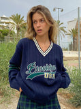 Poshoot Brooklyn Varsity Knit Sweater