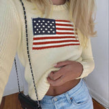 Poshoot Mable American Flag Sweater