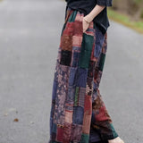 Poshoot outfit 2024 Spring New Color Matching Harem Trousers Cropped Pants Casual Pants Retro Artistic