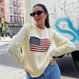 Poshoot Mable American Flag Sweater