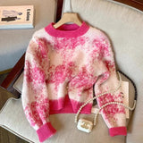 Poshoot Christmas Thanksgiving Gifts  Pearl Beaded Soft Touch Knitted Sweater