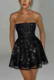 Poshoot Christmas Thanksgiving Gifts  Shiny Sequin Mini Dress