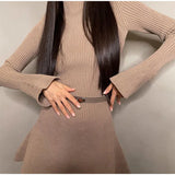 Poshoot Blissful Bulwark A-Line Sweater Dress