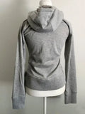 Poshoot Grey Faux Fur Wool Double Zipper Jacket Hoodies Women's Slim Waist Hooded Vintage Y2k Coats Ropa Mujer Casual Fashion Sweatshirt