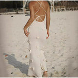 Poshoot Bloom & Bare Backless Sheer Dress