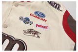 Poshoot M&M Graphic Embroidered Bomber Jacket