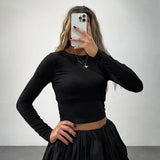 Poshoot Women's Short Skirt Two Piece Sexy Tight Backless Twist Top High Waist Pleated A-Line Skirt Elegant Female Skirt Set Y2k