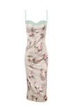 Poshoot Christmas Thanksgiving Gifts  Elegant Floral Midi Dress