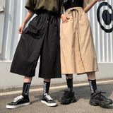 Poshoot 2024 Harajuku Long Skirt Pants Women Elastic Waist Oversized Cargo Pants Woman Summer Streetwear Wide Leg Trousers Female